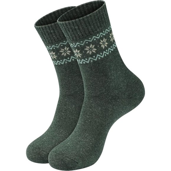 4 Women Winter Warm Thick Wool  Hiking Knit Soft and Comfortable Terry Socks - Picture 6 of 7